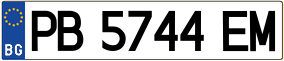 Trailer License Plate